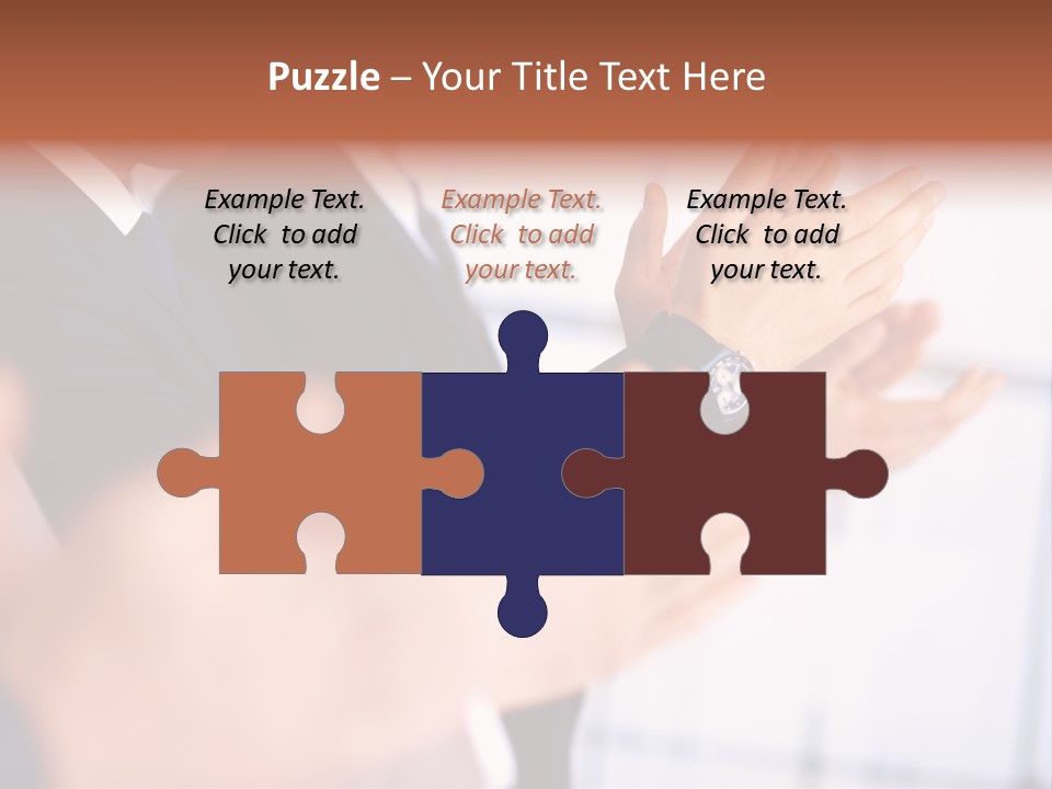 Team Congratulating Work PowerPoint Template