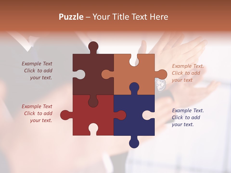 Team Congratulating Work PowerPoint Template