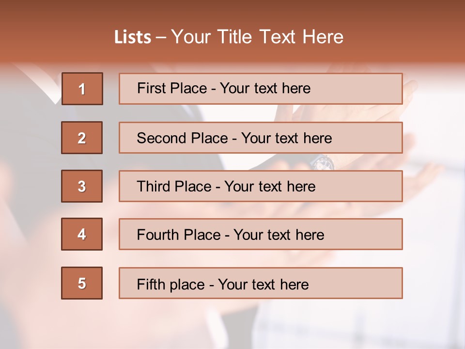 Team Congratulating Work PowerPoint Template