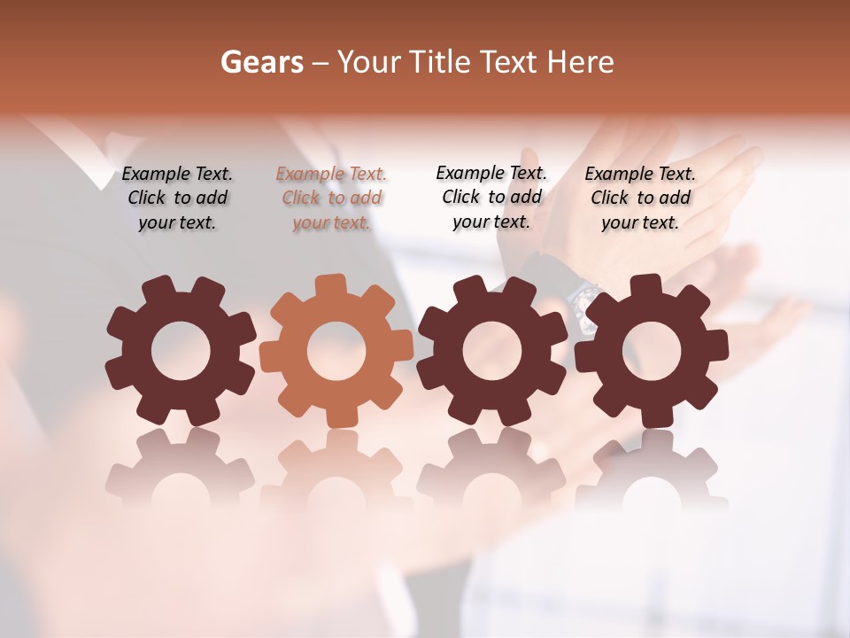 Team Congratulating Work PowerPoint Template