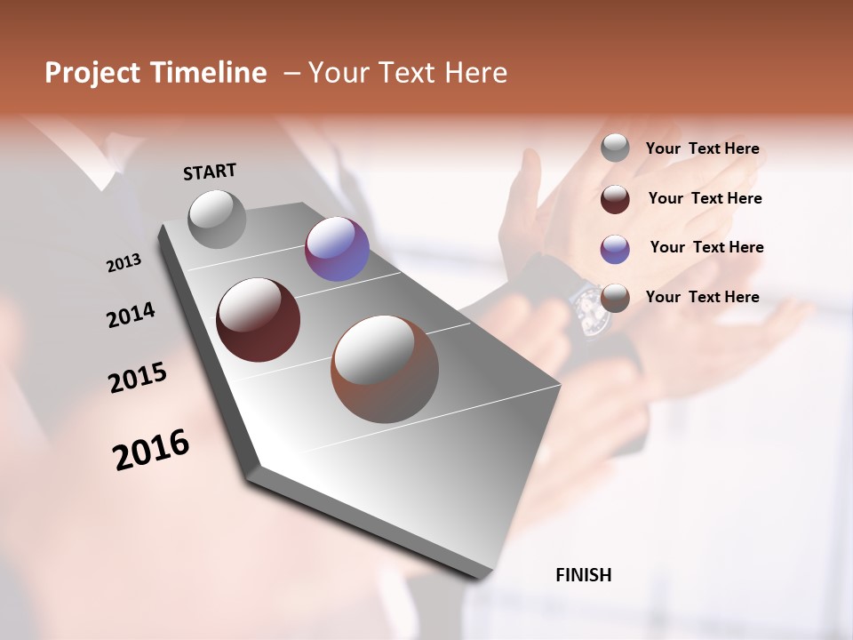 Team Congratulating Work PowerPoint Template