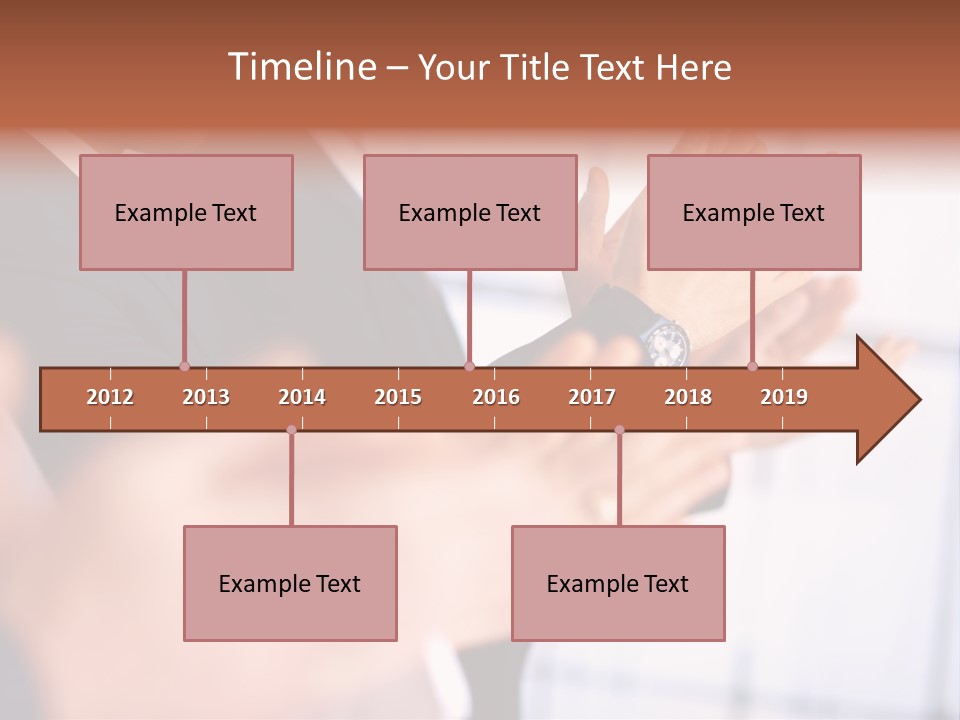 Team Congratulating Work PowerPoint Template