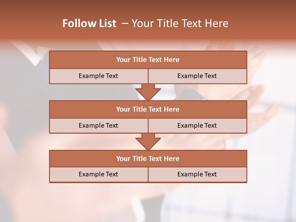 Team Congratulating Work PowerPoint Template