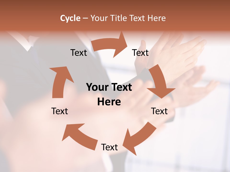 Team Congratulating Work PowerPoint Template