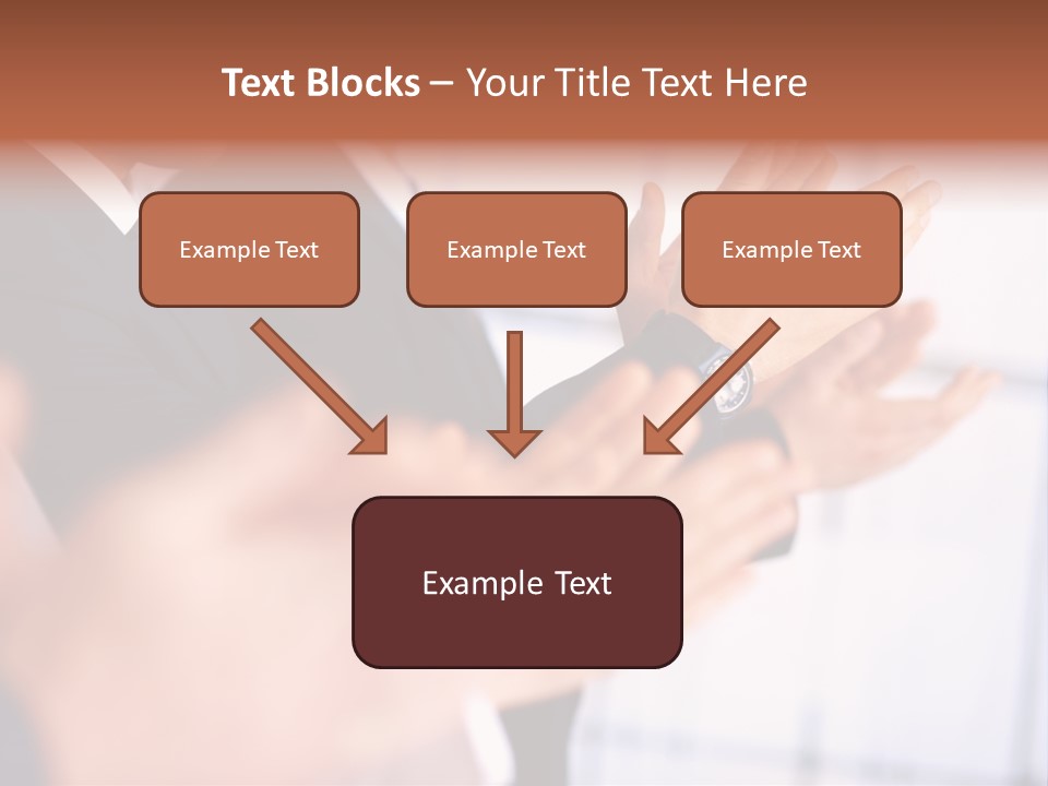 Team Congratulating Work PowerPoint Template