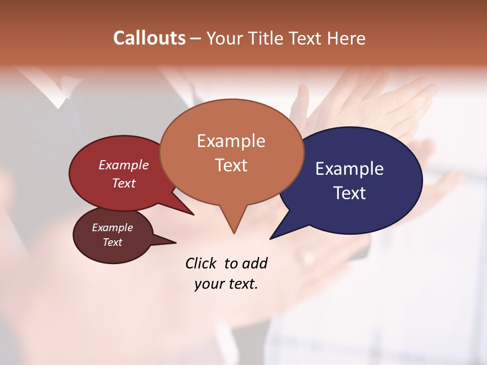 Team Congratulating Work PowerPoint Template