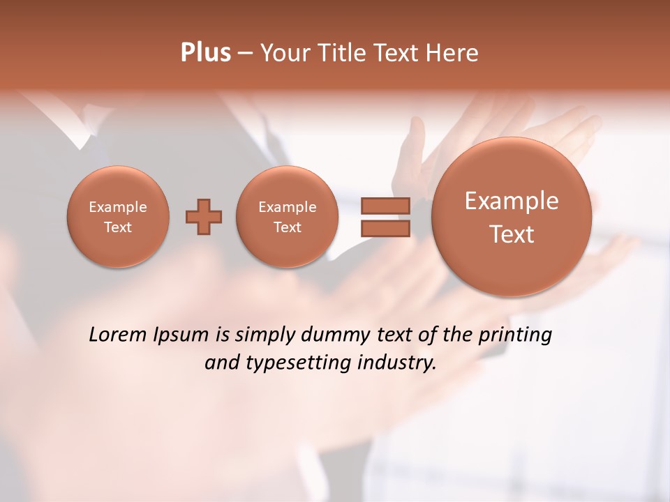 Team Congratulating Work PowerPoint Template