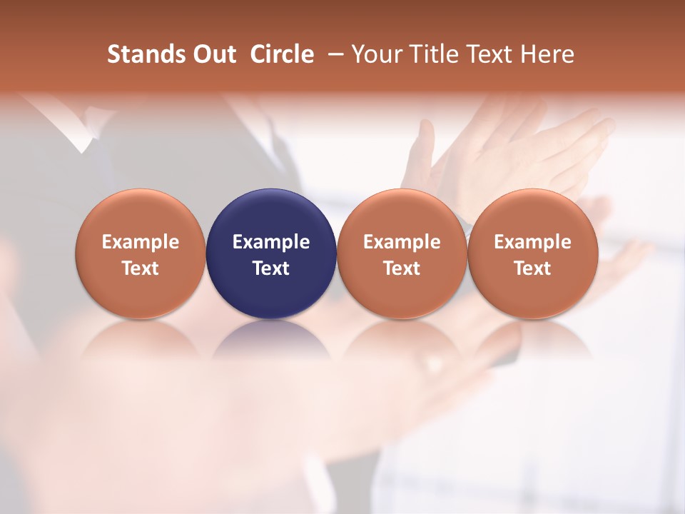 Team Congratulating Work PowerPoint Template