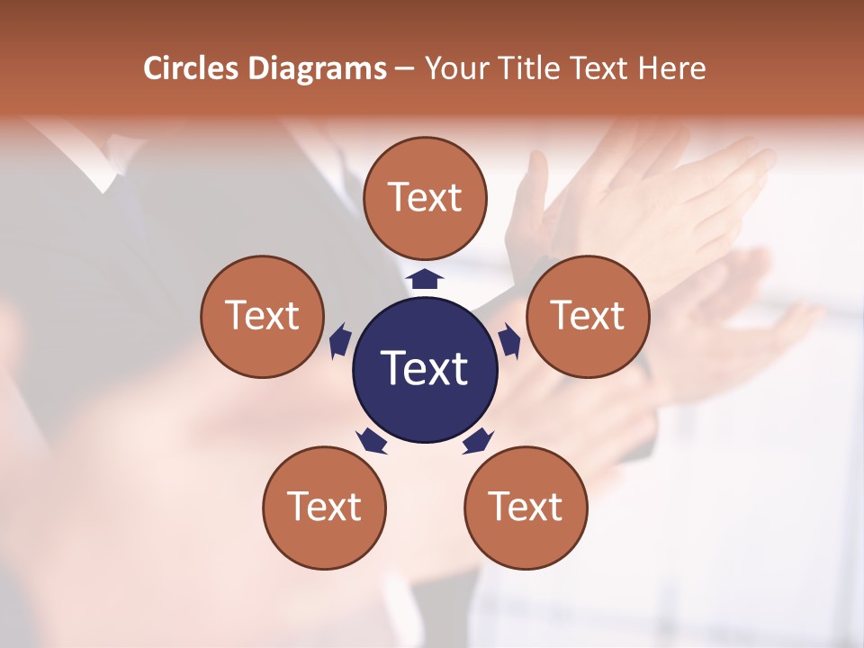 Team Congratulating Work PowerPoint Template