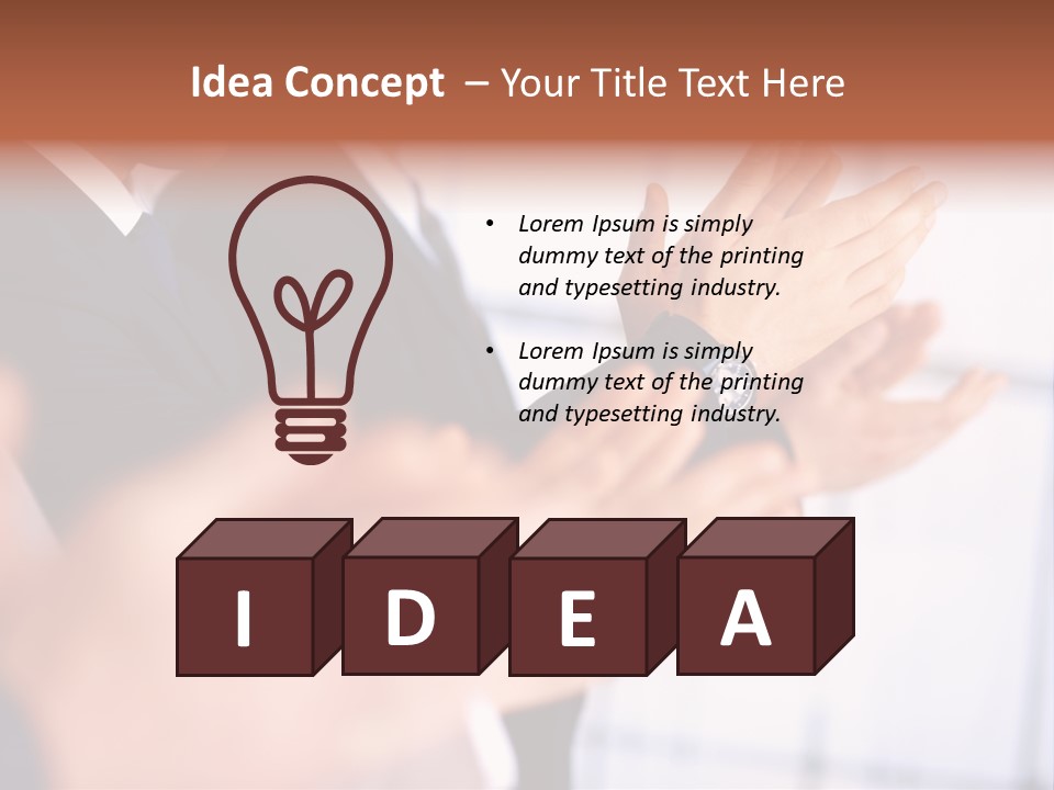 Team Congratulating Work PowerPoint Template