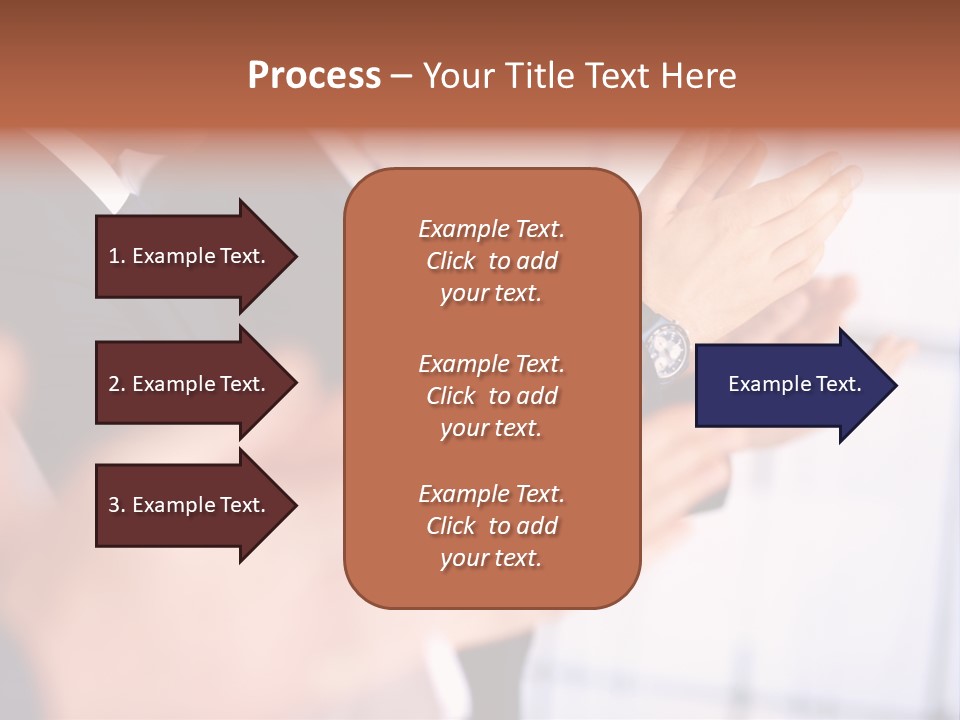 Team Congratulating Work PowerPoint Template