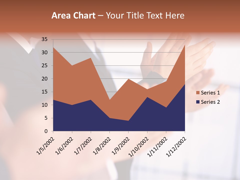 Team Congratulating Work PowerPoint Template