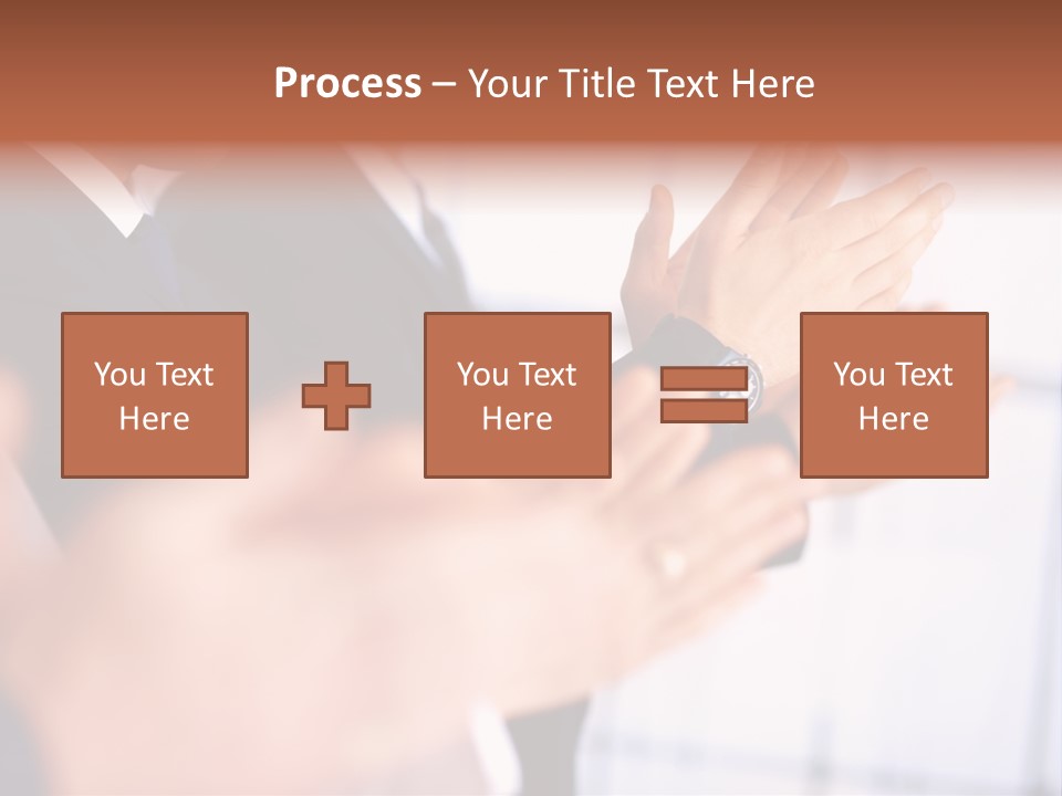 Team Congratulating Work PowerPoint Template