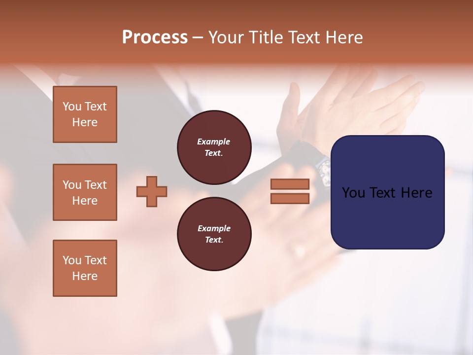 Team Congratulating Work PowerPoint Template
