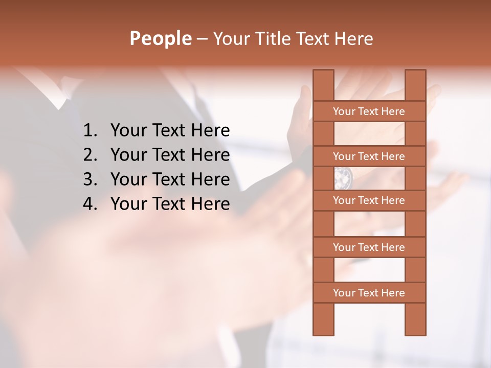 Team Congratulating Work PowerPoint Template