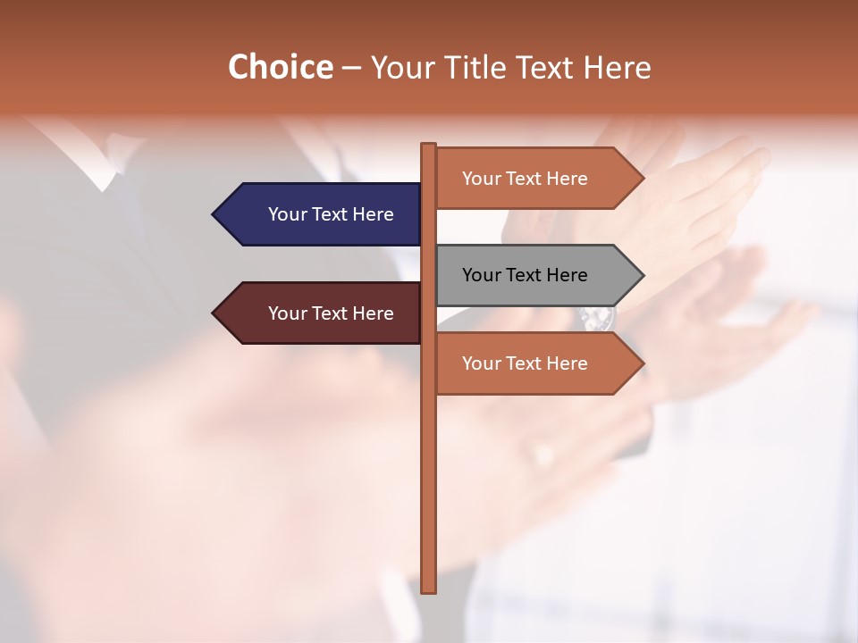 Team Congratulating Work PowerPoint Template