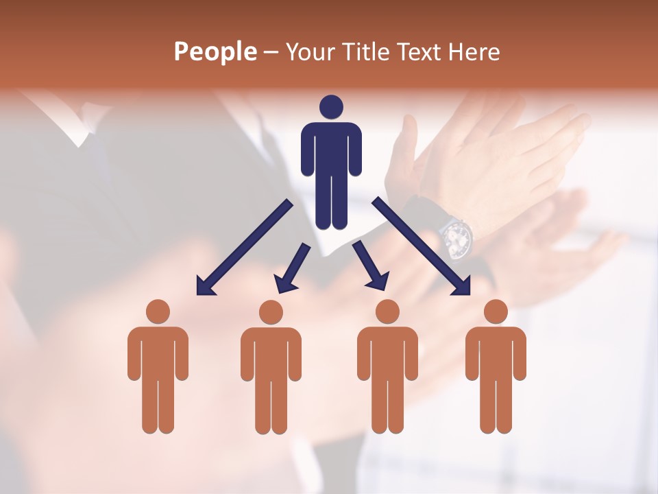 Team Congratulating Work PowerPoint Template