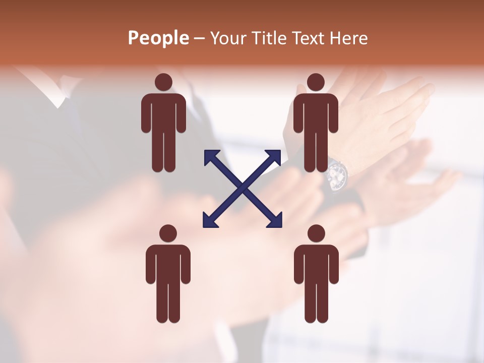 Team Congratulating Work PowerPoint Template