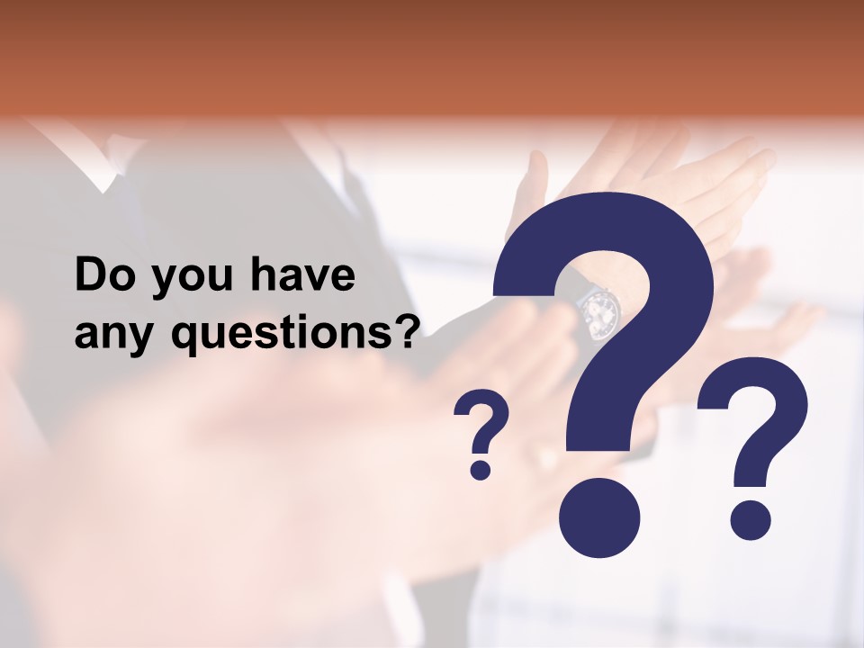 Team Congratulating Work PowerPoint Template