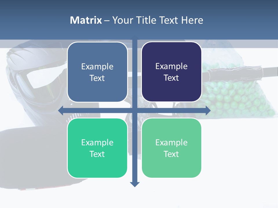 Adults Players Paintball PowerPoint Template