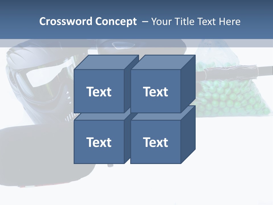Adults Players Paintball PowerPoint Template