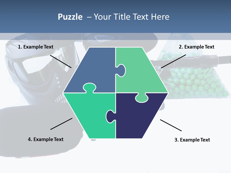 Adults Players Paintball PowerPoint Template