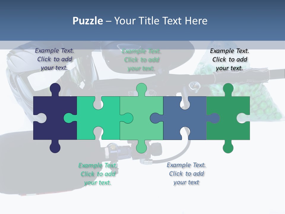 Adults Players Paintball PowerPoint Template