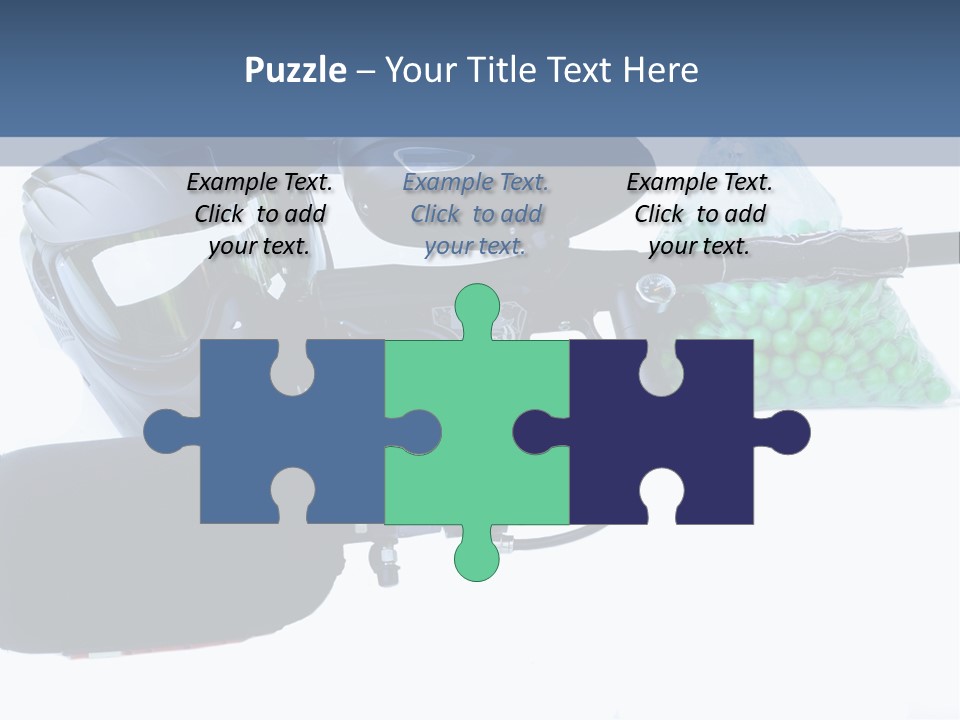 Adults Players Paintball PowerPoint Template