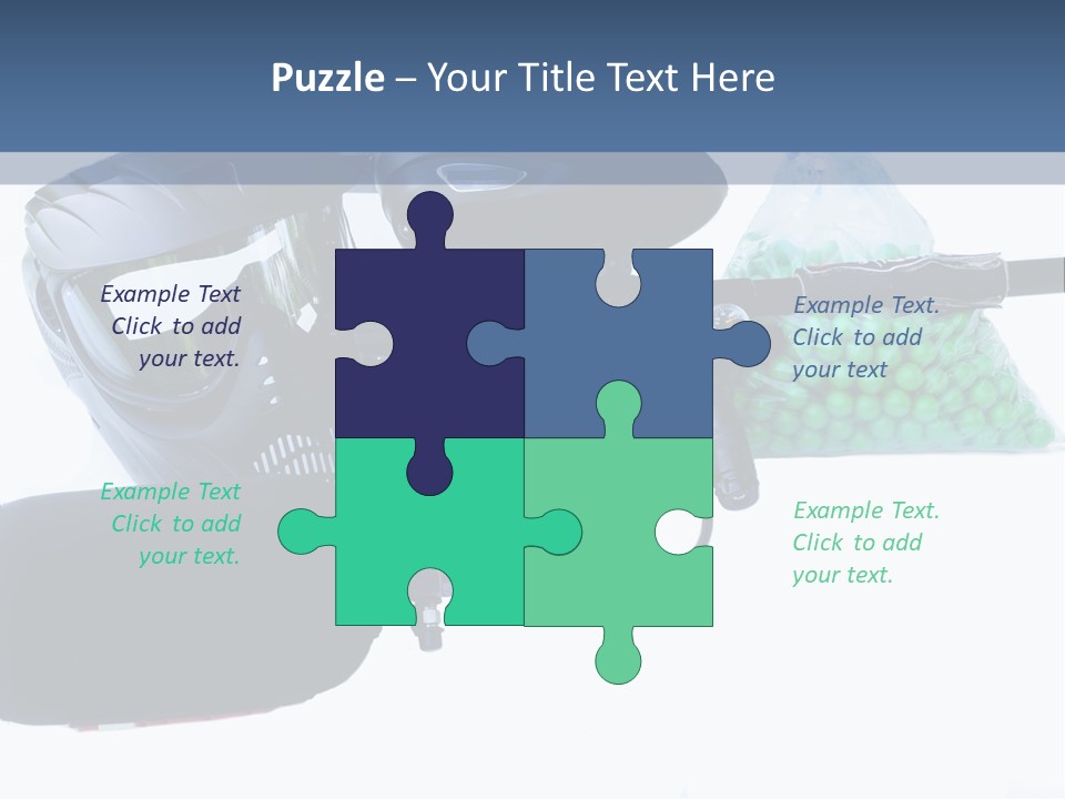 Adults Players Paintball PowerPoint Template