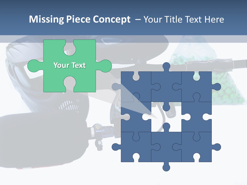 Adults Players Paintball PowerPoint Template