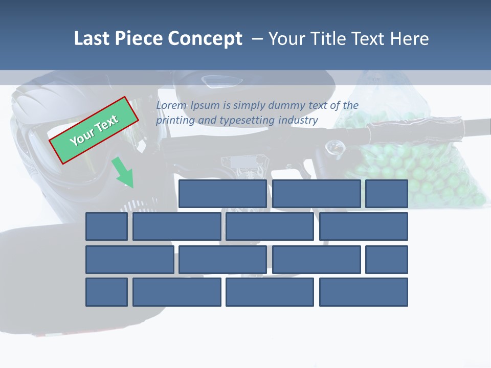 Adults Players Paintball PowerPoint Template