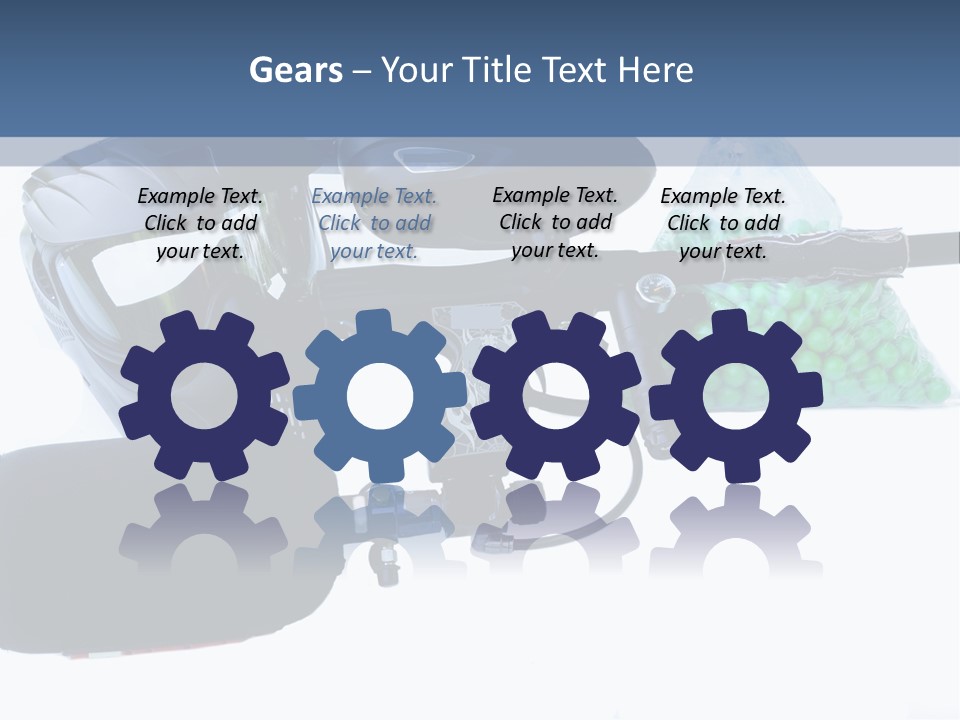 Adults Players Paintball PowerPoint Template