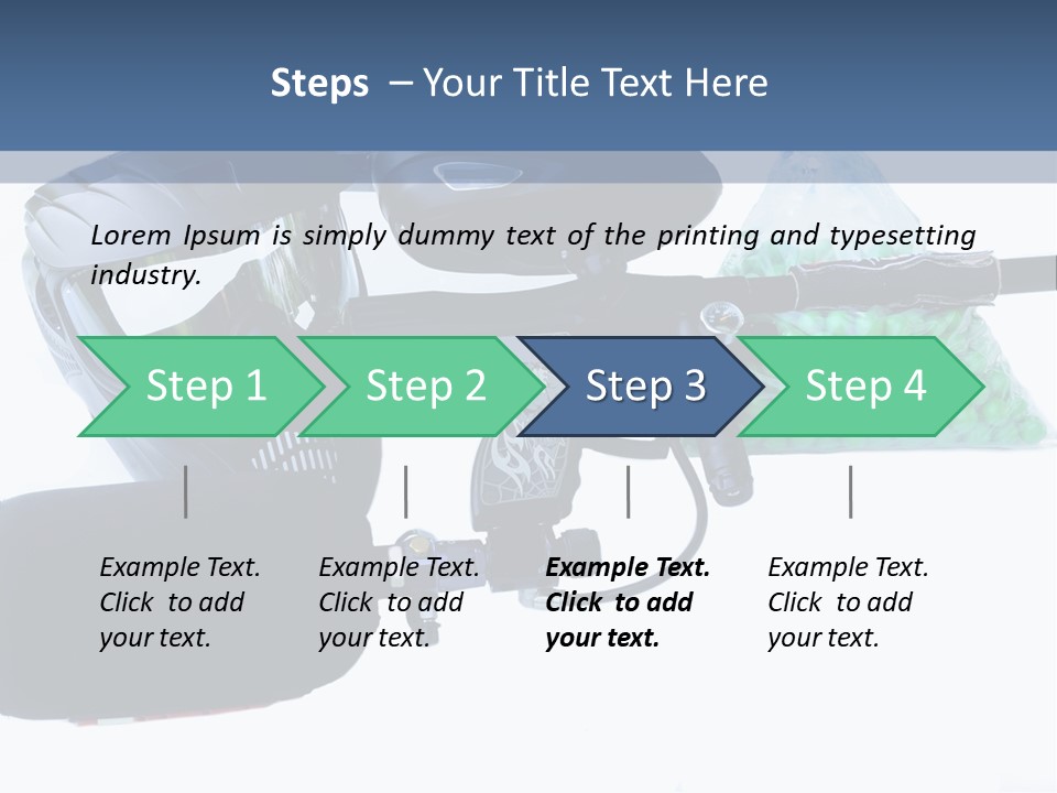 Adults Players Paintball PowerPoint Template