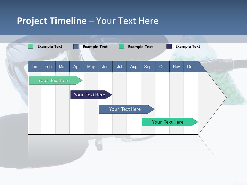 Adults Players Paintball PowerPoint Template