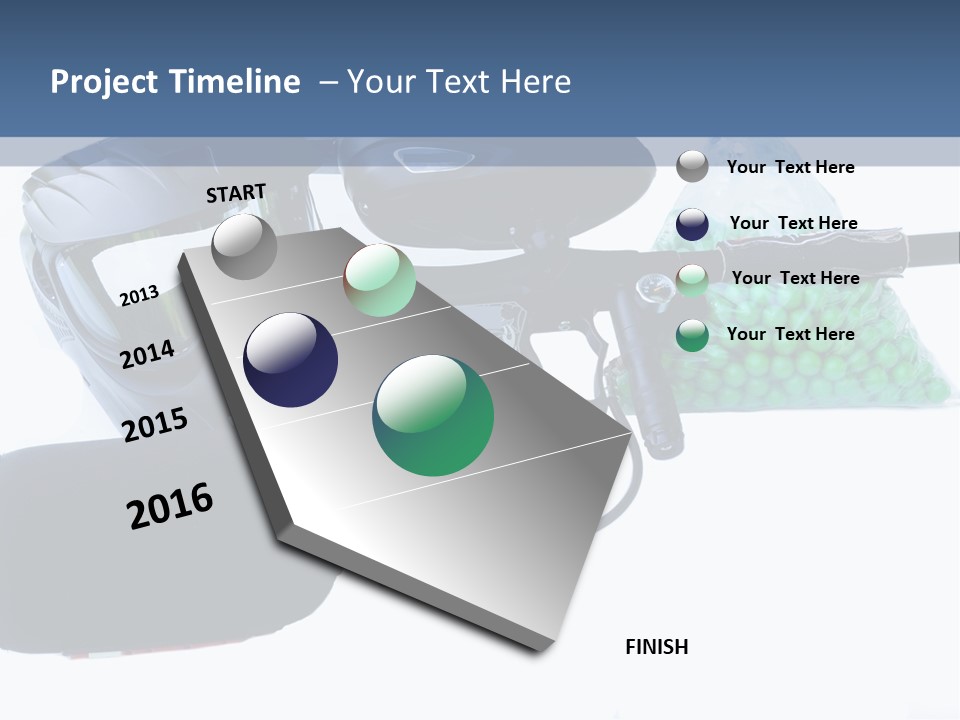 Adults Players Paintball PowerPoint Template