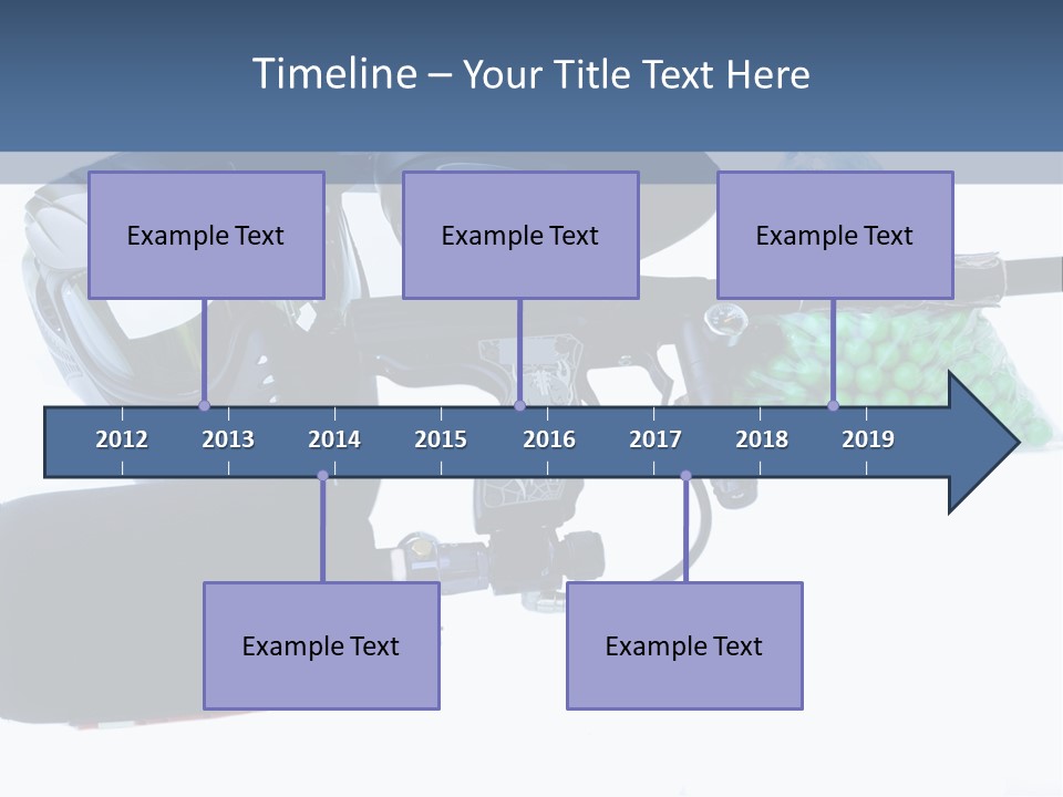 Adults Players Paintball PowerPoint Template