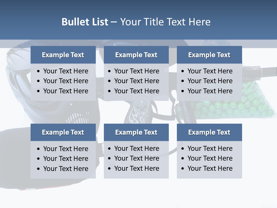 Adults Players Paintball PowerPoint Template