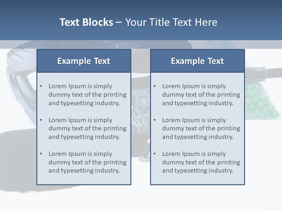 Adults Players Paintball PowerPoint Template
