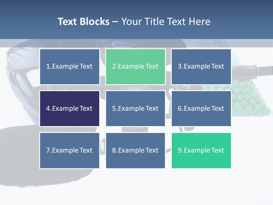 Adults Players Paintball PowerPoint Template