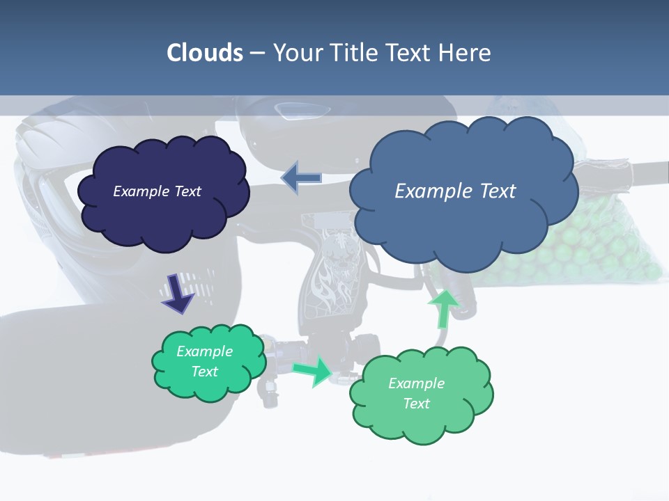 Adults Players Paintball PowerPoint Template