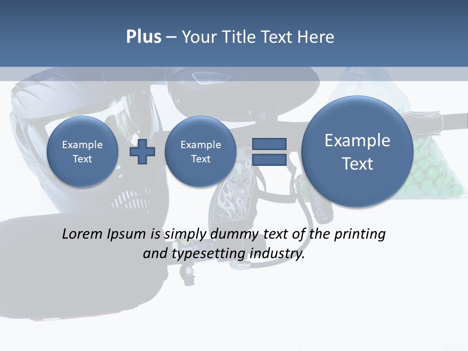 Adults Players Paintball PowerPoint Template