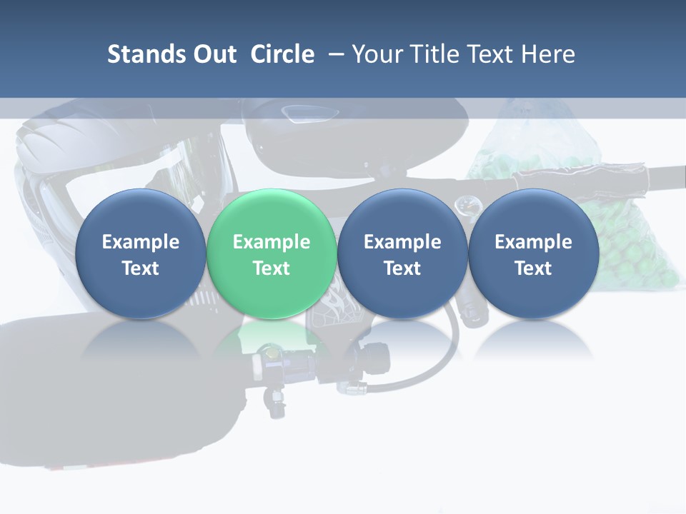 Adults Players Paintball PowerPoint Template