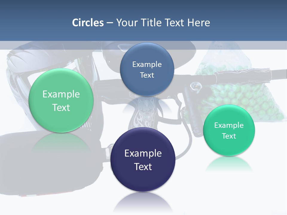 Adults Players Paintball PowerPoint Template