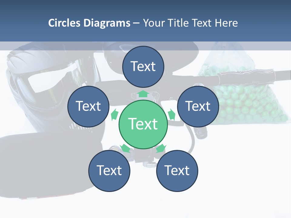 Adults Players Paintball PowerPoint Template
