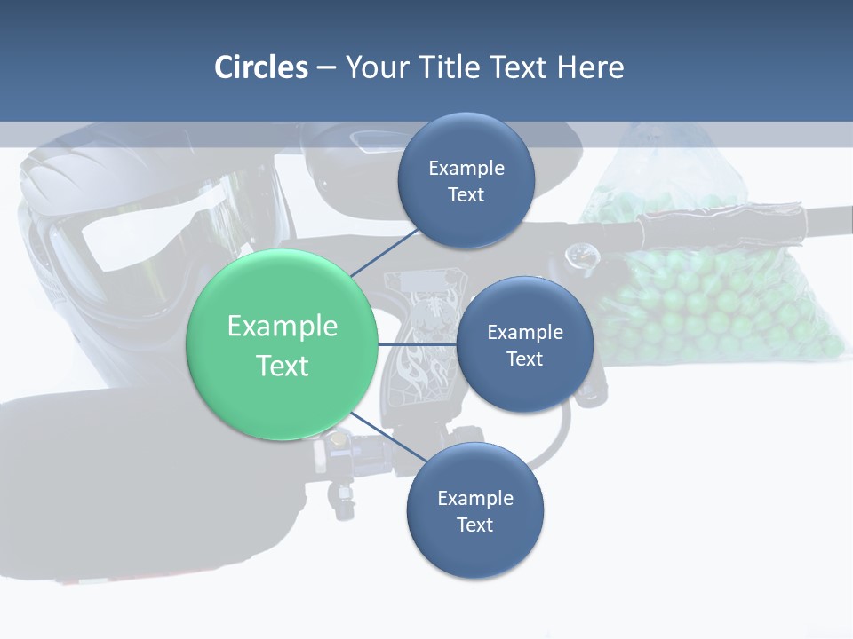 Adults Players Paintball PowerPoint Template