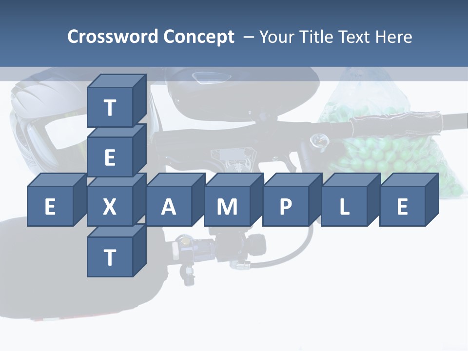 Adults Players Paintball PowerPoint Template