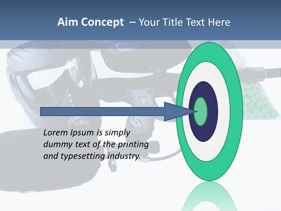 Adults Players Paintball PowerPoint Template