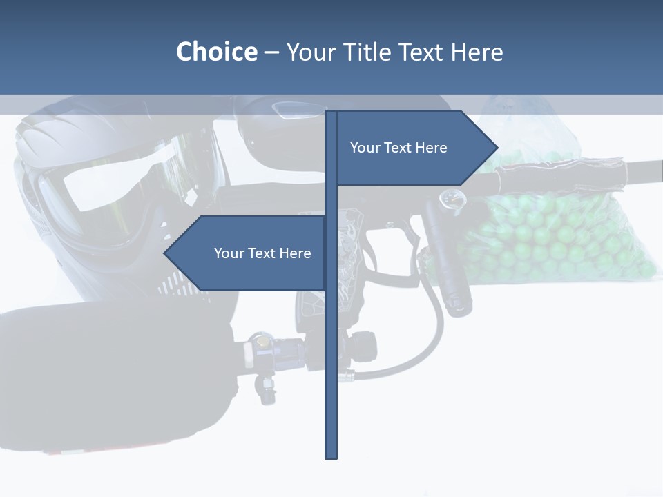 Adults Players Paintball PowerPoint Template