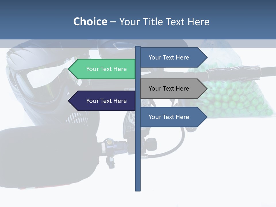 Adults Players Paintball PowerPoint Template
