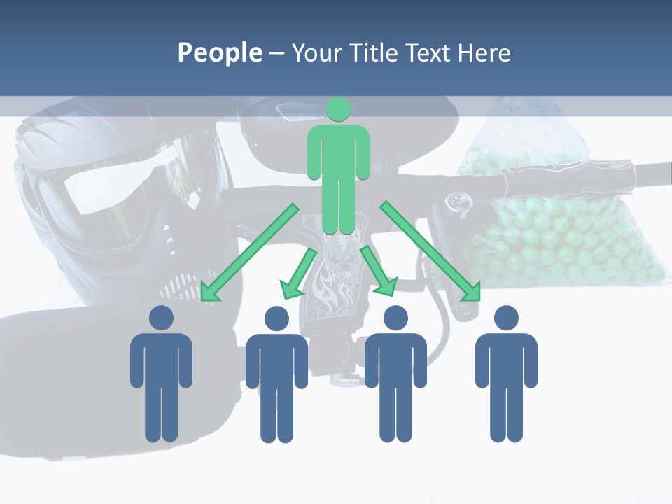 Adults Players Paintball PowerPoint Template